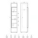 Armoire réfrigérée vitrée SCANDOMESTIC 263111DCC217BD