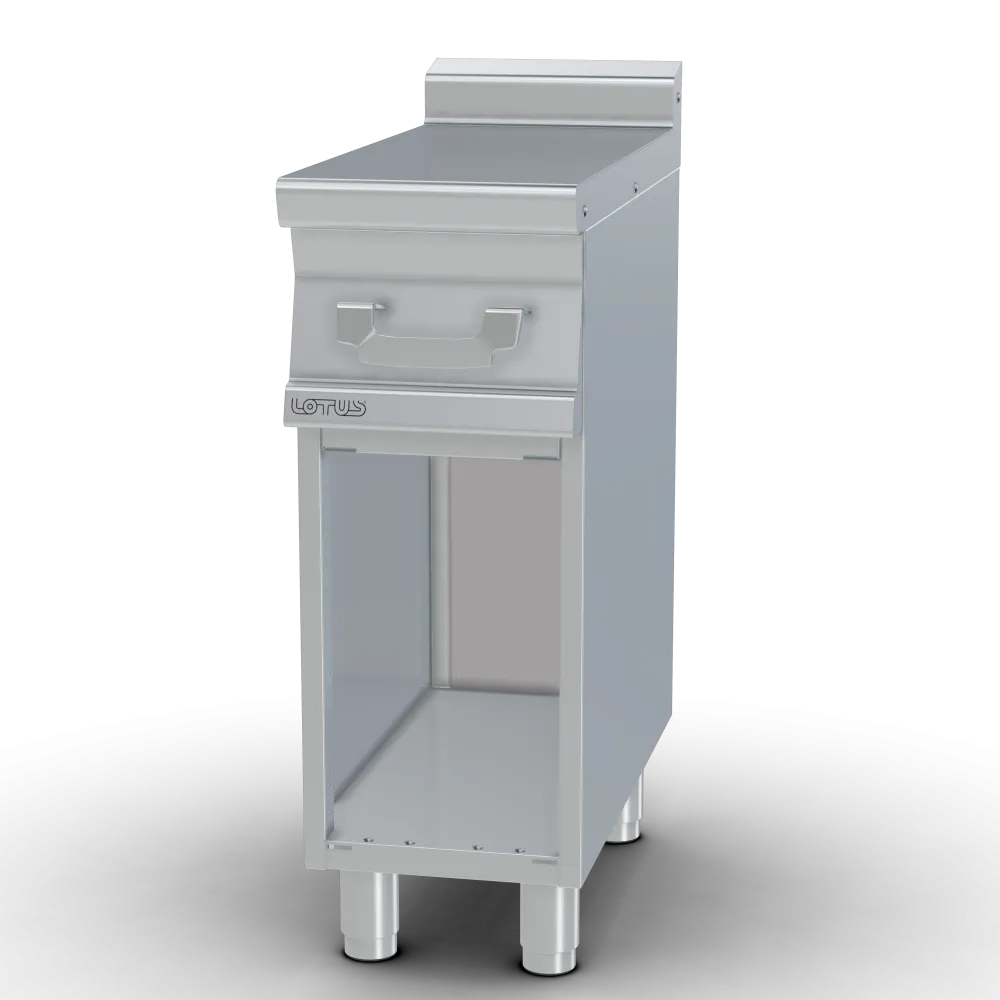 Plan de travail avec soubassement inox et tiroir LOTUS 08010300