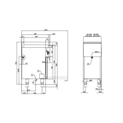 Cuisinière à gaz avec four LOTUS 06681050