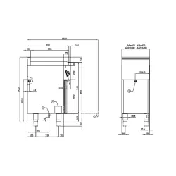 Cuisinière à gaz avec four LOTUS 06690861