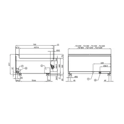 Table de cuisson électrique pour navires LOTUS 18030430X