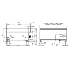 Table de cuisson électrique pour navires LOTUS 18030830X