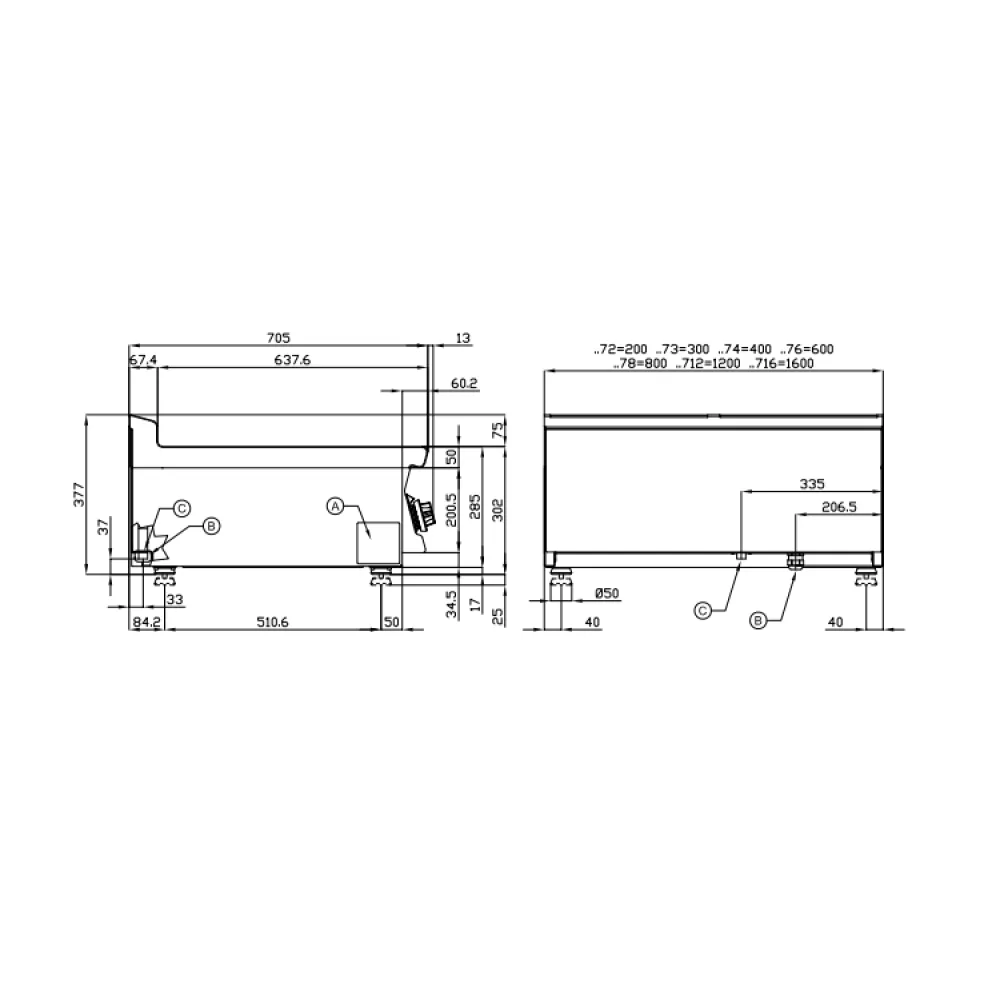 Plan de travail neutre LOTUS 18010200X