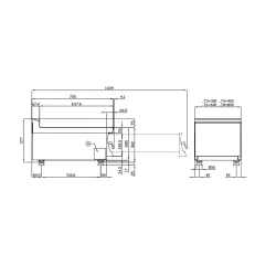 Plan de travail neutre LOTUS 18010300X