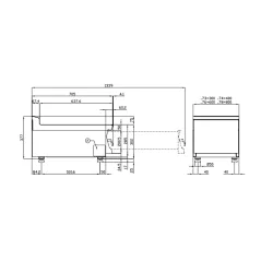 Plan de travail neutre LOTUS 18010400X