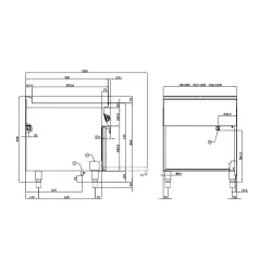 Cuisinière électrique avec four pour navires LOTUS 09660831X