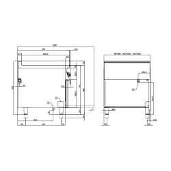 Cuisinière électrique avec four pour navires LOTUS 09800831X