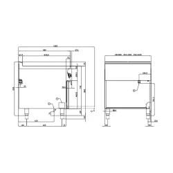 Cuisinière électrique avec four pour navires LOTUS 09800832X