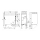 Plaque de cuisson électrique avec support ou armoire neutre LOTUS 09031230