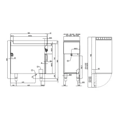 Cuisinière électrique avec étagère navires LOTUS 09030431X