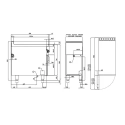 Plaque de cuisson électrique avec support ou armoire neutre LOTUS 09031231