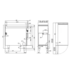 Cuisinière électrique avec étagère navires LOTUS 09030832X