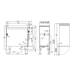 Cuisinière à induction pour navires LOTUS 09030434X