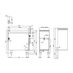 Friteuse électrique pour navires LOTUS 09090431X