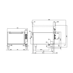 Four électrique multifonction pour navires LOTUS 0951083AX