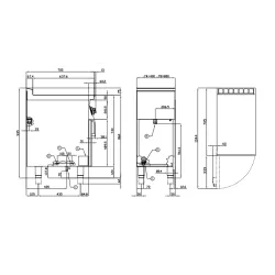 Bain-marie chaud avec étagères LOTUS 08220450