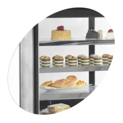 Vitrine pâtissière TEFCOLD LPD1503F/BLACK
