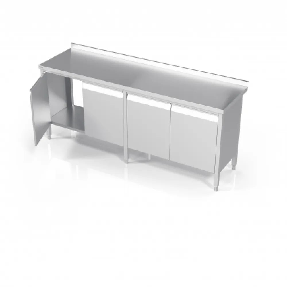 Table métallique avec portes battantes Novameta DPO-VLU-210/60/90